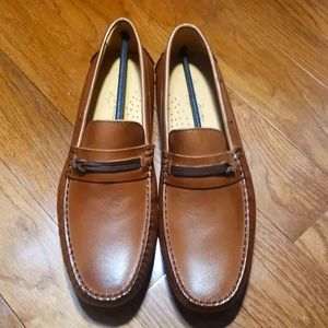 Massimo Matteo Lace But Driver, Size 9, in Whiskey